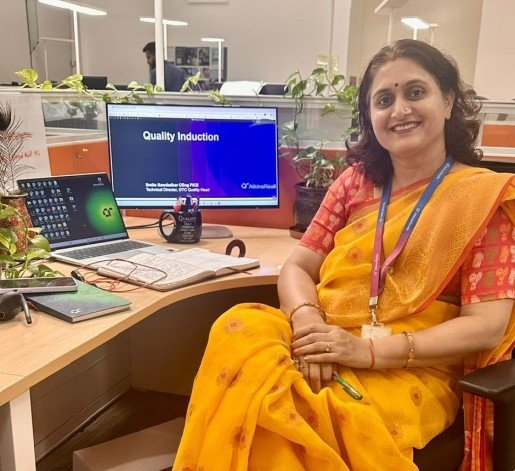 Smita at work 